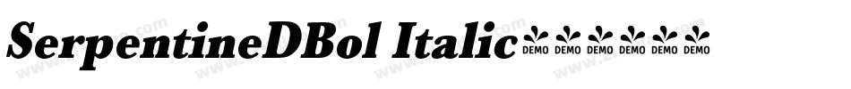 SerpentineDBol Italic字体转换